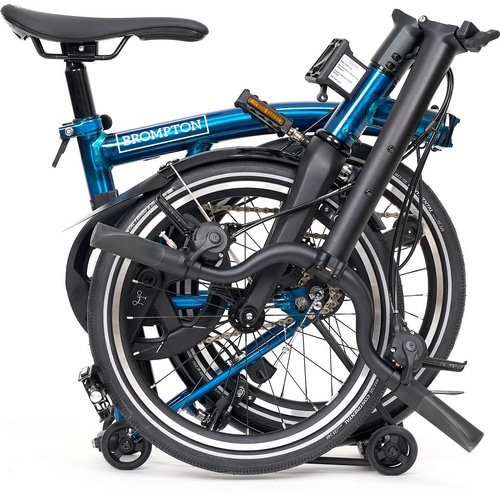 BROMPTON ( ブロンプトン ) 折りたたみ自転車 P LINE MK2 ( Pライン マーク2 ) 4速 MID ラックあり M4R パシフィックラッカー ( 適正身長145-185cm前後 )