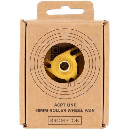 BROMPTON ( ブロンプトン ) フレーム小物 COLOURLAB ROLLER WHEEL PAIR - ACPT LINE ゴールド