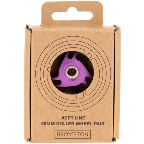BROMPTON ( ブロンプトン ) フレーム小物 COLOURLAB ROLLER WHEEL PAIR - ACPT LINE パープル