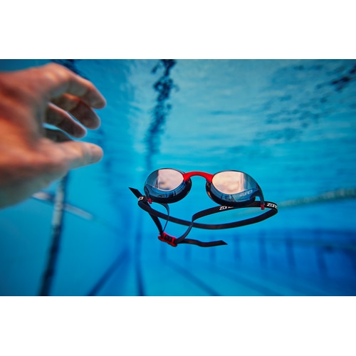 ZONE3 ( ゾーンスリー ) ゴーグル VOLARE SWIM GOGGLES CLEAR ( ヴォラーレ スイム ゴーグル クリア ) ブラック/レッド