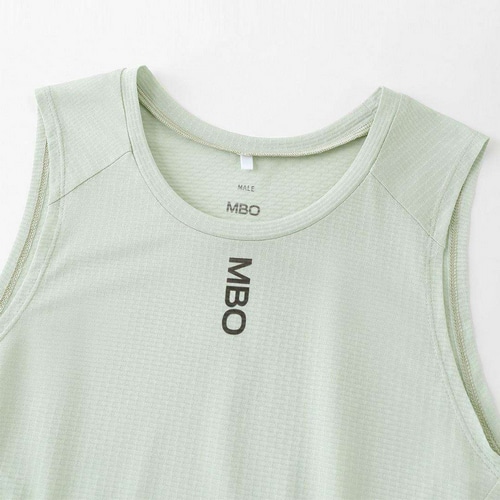 MBO ( エムビーオー ) ノースリーブインナー B120 MEN'S TRAINING SLEEVELESS BASE LAYER ( B120 メンズ トレーニング スリーブレスベースレイヤー ) アイシーグリーン M