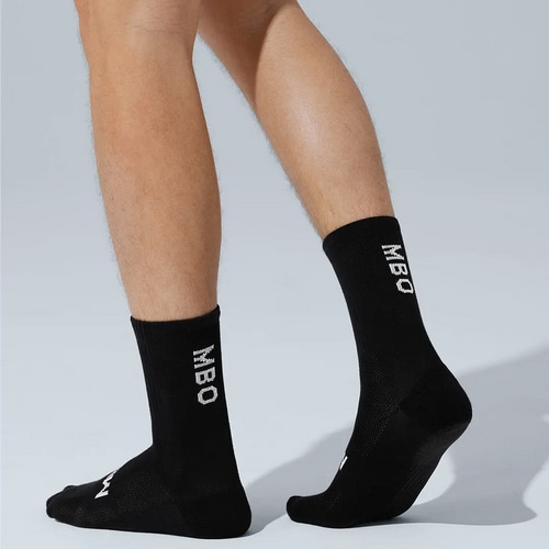 MBO ( エムビーオー ) ソックス AS02 CYCLING SOCKS ( AS02 サイクリングソックス ) ブラック S/M ( 22.5-24.5cm )