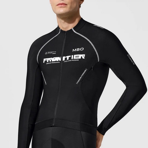 MBO ( エムビーオー ) 長袖ジャージ C362 MEN'S LONG SLEEVE THERMAL JERSEY CARVICO ( メンズ ロングスリーブ サーマル ジャージ カルヴィコ ) ブラックナイト S