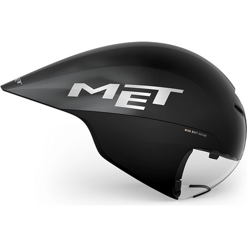 MET ( メット ) スポーツヘルメット DRONE WIDE BODY2 ( ドローン ワイド ボディ2 ) ブラックメタリックグロッシー M ( 56-58cm )