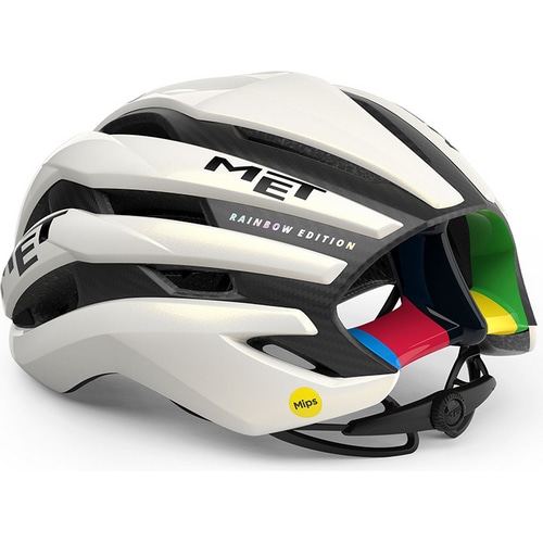 MET ( メット ) スポーツヘルメット TRENTA 3K CARBON MIPS RAINBOW LIMITED EDITION ( トレンタ 3K カーボン ミップス レインボー リミテッドエディション ) ホワイト M ( 56-58cm )
