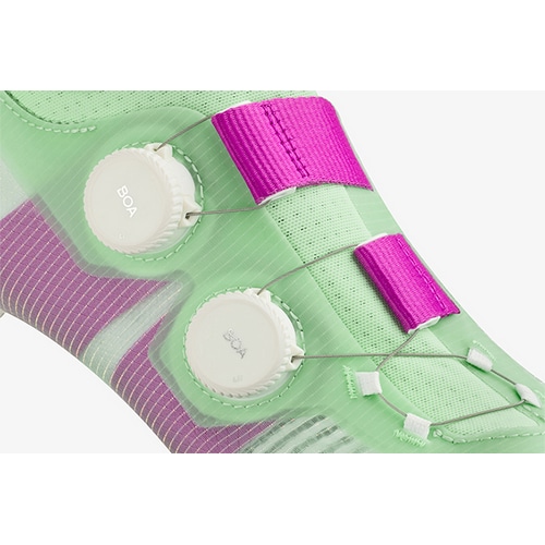 fi'zi:k ( フィジーク ) ビンディングシューズ VENTO VEGA CARBON ( ヴェント ベガ カーボン ) ミントグリーン/パープル 41.5 ( 26.7cm )