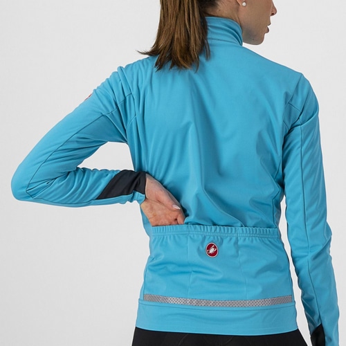 CASTELLI ( カステリ ) ジャケット GO W JACKET ( ゴー W ジャケット ) 086 スカイブルー/ファイアリーレッド S レディース