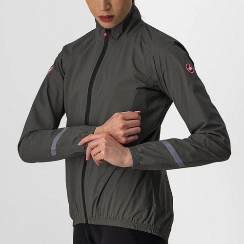 CASTELLI ( カステリ ) レインウェア EMERGENCY 2 W RAIN JKT ( エマージェンシー2 W レイン ジャケット )  ミリタリーグリーン XS