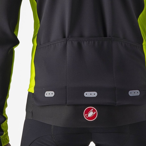 CASTELLI ( カステリ ) ジャケット ALPHA RoS 2 LIGHT JACKET ( アルファ ロス2 )  383エレクトリックライム/ダークグレー ブラック M