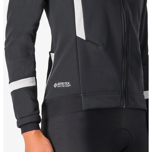CASTELLI ( カステリ ) ジャケット DINAMICA 2 JACKET ( ダイナミカ 2 ジャケット ) ライトブラック/ホワイトリフレックス S レディース