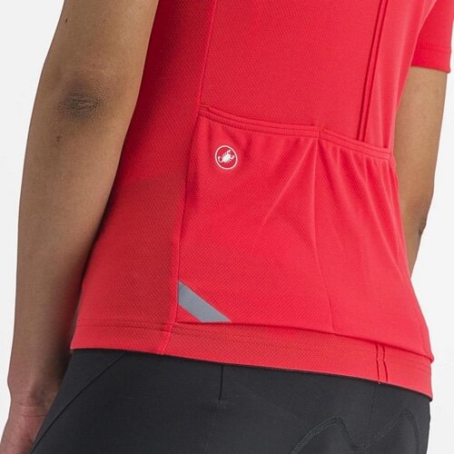 CASTELLI ( カステリ ) 半袖ジャージ ANIMA 4 JERSEY ( アニマ 4 ジャージ ) ハイビスカス S レディース