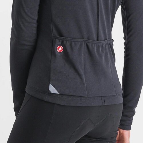 CASTELLI ( カステリ ) 長袖ジャージ ANIMA 4 LONG SLEEVE JERSEY ( アニマ 4 ロングスリーブ ジャージ ) ライトブラック S レディース