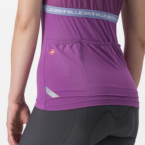 CASTELLI ( カステリ ) Tシャツ・カジュアルウェア BAVETTE TOP ( バヴェット トップ ) 548 アメジスト / バイオレット ミスト S レディース