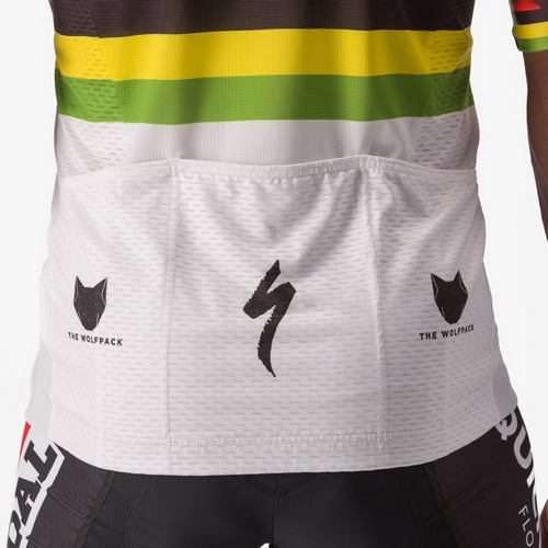 CASTELLI ( カステリ ) 半袖ジャージ COMPETIZIONE 2 JERSEY ( コンペティツィオーネ 2 ジャージ ) 111 ワールドチャンピオン 2XL