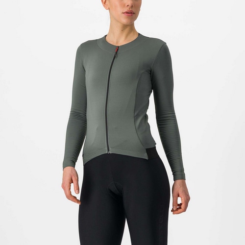 CASTELLI ( �J�X�e�� ) �����W���[�W FLY LS W JERSEY ( �t���C �����O�X���[�u �E�B�����Y �W���[�W ) 048 �A�[�o�� �O���[ S
