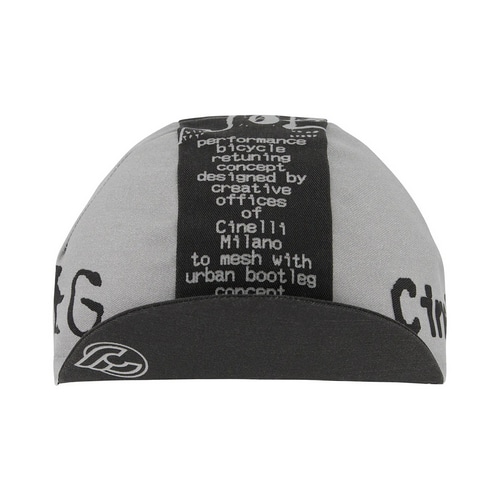 CINELLI ( チネリ ) キャップ CAP SILVER BOOTLEG ( キャップ シルバー ブートレッグ ) シルバー/ブラック フリーサイズ
