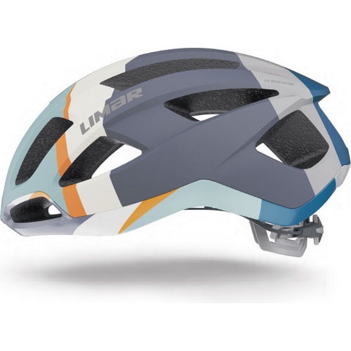 LIMAR ( リマール ) スポーツヘルメット AIR STRATOS ASIAN FIT （ エアー ストラトス アジアンフィット ） 80'S  マットグレー オレンジ ブルー M ( 53-57cm )