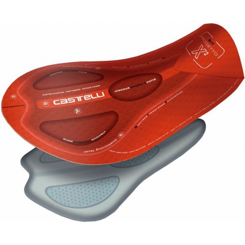 CASTELLI ( カステリ ) ビブショーツ OMLOOP THERMAL BIBSHORT ( オムロープ サーマル ビブショーツ ) 231 ブラック/レッドリフレクティブ L