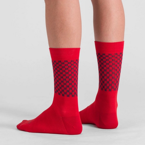 SPORTFUL ( スポルトフル ) ソックス CHECKMATE WINTER SOCKS ( チェックメイト ウィンター ソックス ) タンゴ レッド M/L ( 25-27cm )
