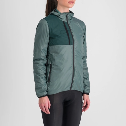 SPORTFUL ( �X�|���g�t�� ) �W���P�b�g SUPERGIARA W PUFFY LONG SLEEVE ( �X�[�p�[�W�A�� �E�B�����Y �p�t�B�[ �����O�X���[�u ) 3000 �V�����u �O���[�� M ���f�B�[�X