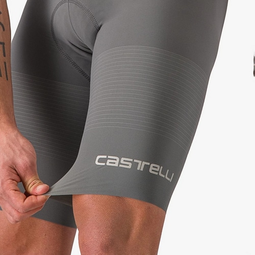 CASTELLI ( カステリ ) ビブショーツ PREMIO BLACK BIBSHORT ( プレミオ ブラック ビブショーツ )  ガンメタルグレー/クレイ L