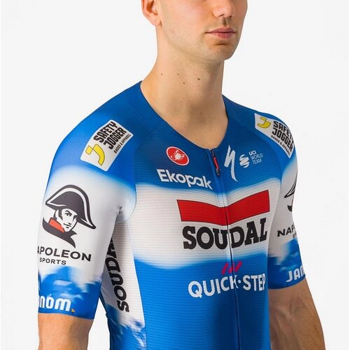 CASTELLI ( カステリ ) ワンピースジャージ SANREMO BTW SPEED SUIT ( サンレモ BTW スピードスーツ ) セラミックブルー/ホワイト XS