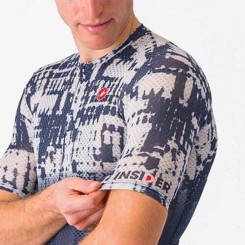 CASTELLI ( カステリ ) 半袖ジャージ INSIDER 2 JERSEY ( インサイダー 2 ジャージ ) 424 ベルジャンブルー / シルバーグレー M