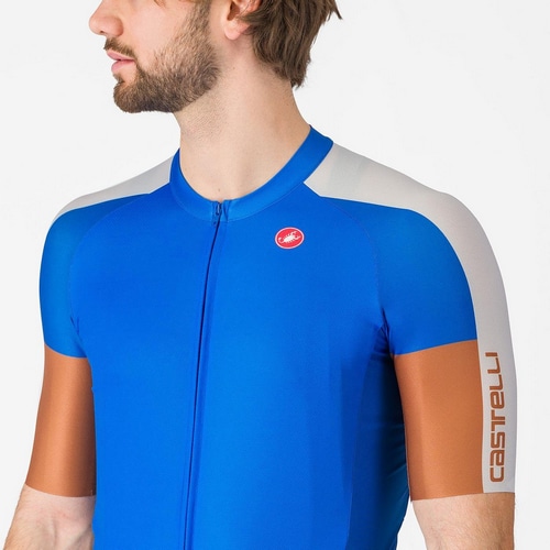 CASTELLI ( �J�X�e�� ) �����W���[�W ENTRATA 6 JERSEY ( �G���g���[�^ 6 �W���[�W ) �A�b�Y�[���C�^���A/�V���o�[ �O���[/MOC M