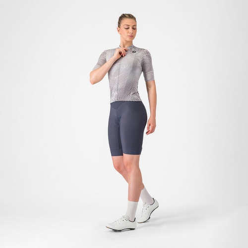 CASTELLI ( カステリ ) ビブショーツ PRIMA 2 DT BIBSHORT ( プリマ 2 ドロップテール ビブショーツ ) トワイライトブルー/ハイビスカス M レディース