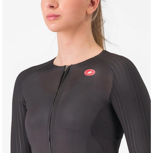 CASTELLI ( カステリ ) 半袖ジャージ FREE SPEED 3 W RACE TOP ( フリー スピード 3 ウィメンズ レーストップ ) ブラック XS レディース