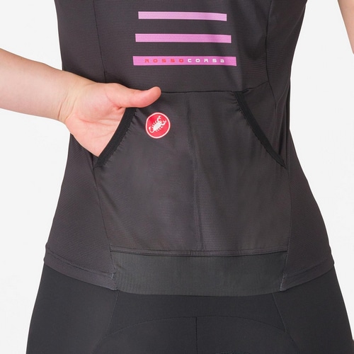 CASTELLI ( カステリ ) トライアスロンウェア FREE SPEED 3 W TOP ( フリー スピード 3 ウィメンズ トップ ) ブラック XS レディース