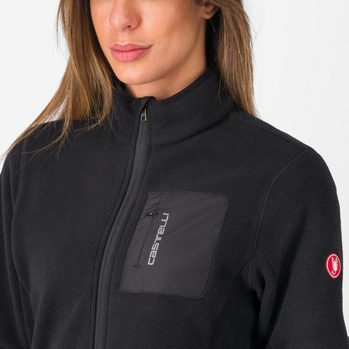 CASTELLI ( �J�X�e�� ) �W���P�b�g CLASSICO W FLEECE JACKET ( �N���V�R �E�B�����Y �t���[�X �W���P�b�g ) �u���b�N S ���f�B�[�X