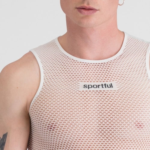 SPORTFUL ( スポルトフル ) ノースリーブインナー LIGHT MESH SLEEVELESS ( ライト メッシュ スリーブレス ) ホワイト S/M