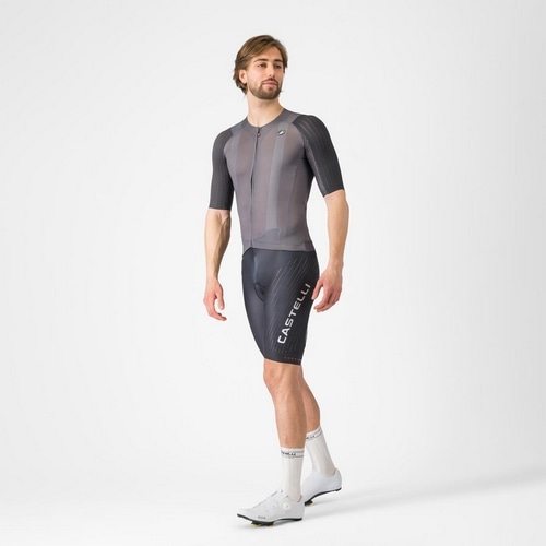 CASTELLI ( �J�X�e�� ) �r�u�V���[�c FREE AERO RACE S KIT BIBSHORT ( �t���[ �G�A�� ���[�X S �L�b�g �r�u�V���[�c ) �u���b�N/�z���C�g L