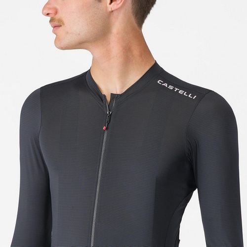 CASTELLI ( �J�X�e�� ) �����W���[�W ESPRESSO 2 LS JERSEY ( �G�X�v���b�\ 2 �����O�X���[�u�W���[�W ) �u���b�N S