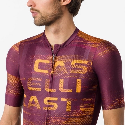 CASTELLI ( �J�X�e�� ) �����W���[�W STRATUS LOGO JERSEY ( �X�g���^�X ���S �W���[�W ) �f�B�[�v�{���h�[/�E�B���^�[�X�J�C XL