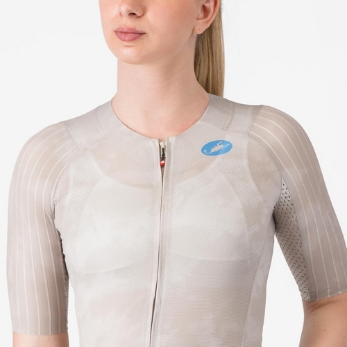 CASTELLI ( �J�X�e�� ) �����W���[�W AERO RACE 8S W JERSEY ( �G�A�� ���[�X 8S �E�B�����Y �W���[�W ) �N���C XS ���f�B�[�X