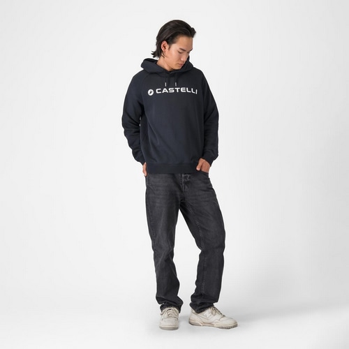 CASTELLI ( カステリ ) Tシャツ・カジュアルウェア LOGO HOODY ( ロゴ フーディー ) ブラック M