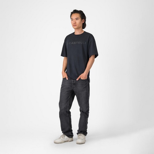 CASTELLI ( カステリ ) Tシャツ・カジュアルウェア TONE LOGO TEE ( トーン ロゴ ティー ) ブラック M