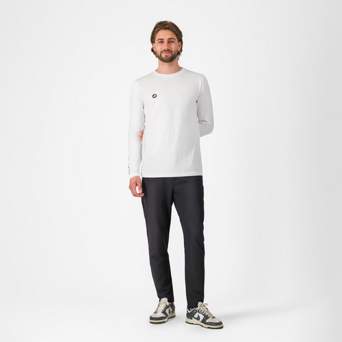 CASTELLI ( �J�X�e�� ) �s�V���c�E�J�W���A���E�F�A SLEEVE LOGO LS TEE ( �X���[�u ���S �����O�X���[�u�e�B�[ ) �z���C�g M