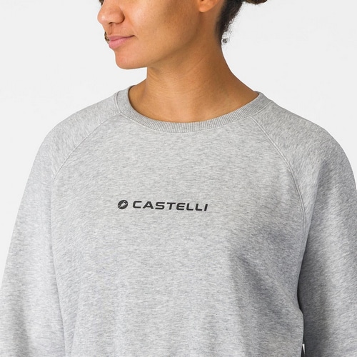 CASTELLI ( �J�X�e�� ) �s�V���c�E�J�W���A���E�F�A LOGO W SWEATSHIRT ( ���S �E�B�����Y �X�E�F�b�g�V���c ) �������W�O���[ S ���f�B�[�X