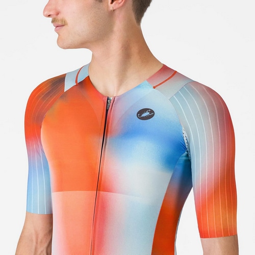 CASTELLI ( �J�X�e�� ) �g���C�X�[�c FREE SANREMO 3 SUIT SHORT SLEEVE ( �t���[ �T������ 3 �X�[�c �V���[�g�X���[�u ) �p�v���J/�E�B���^�[�X�J�C-�u���b�N M