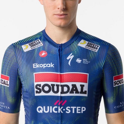 CASTELLI ( カステリ ) 半袖ジャージ COMPETIZIONE 4 JERSEY ( コンペティツィオーネ 4 ジャージ ) ブルー/エレクトリックライム S