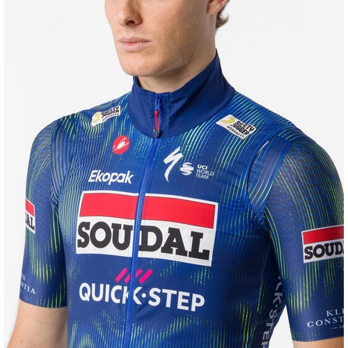 CASTELLI ( �J�X�e�� ) �x�X�g�E�W�� PRO WIND VEST ( �v�� �E�B���h �x�X�g ) �u���[/�G���N�g���b�N���C�� XS