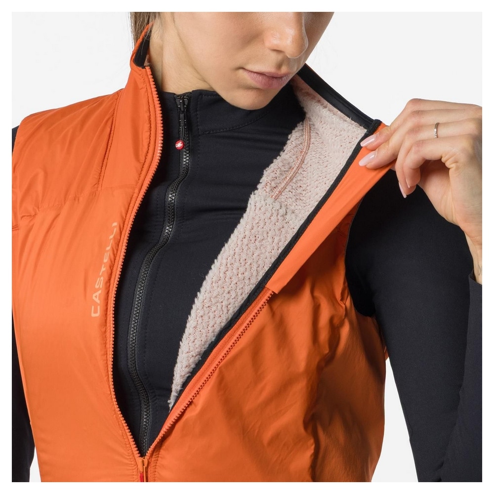 CASTELLI ( カステリ ) ベスト・ジレ FLY DIRECT W VEST ( フライ ダイレクト W ベスト ) ラヴァ レッド S レディース