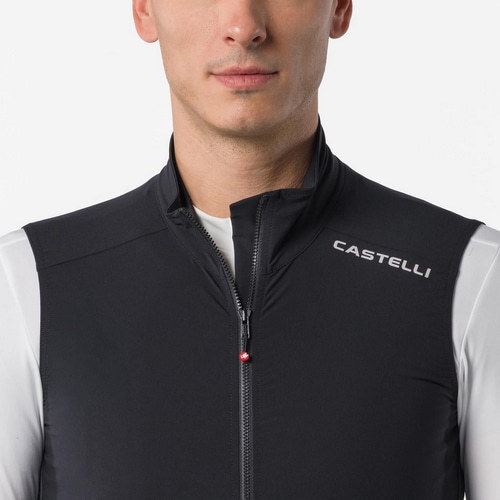 CASTELLI ( �J�X�e�� ) �x�X�g�E�W�� ESPRESSO 2 VEST ( �G�X�v���b�\ 2 �x�X�g ) �u���b�N/�z���C�g S