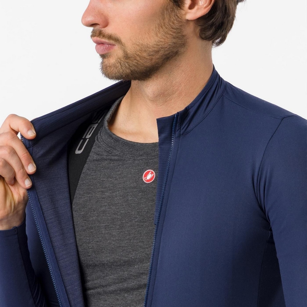 CASTELLI ( カステリ ) 長袖ジャージ THERMOWOVEN LS JERSEY ( サーモウーブン LS ジャージ ) ベルジャンブルー M
