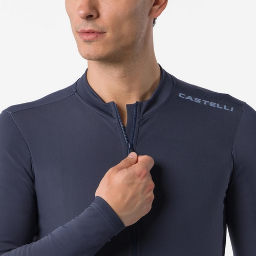 CASTELLI ( カステリ ) 長袖ジャージ ESPRESSO THERMAL 2 JERSEY ( エスプレッソ サーマル 2 ジャージ ) トワイライトブルー M