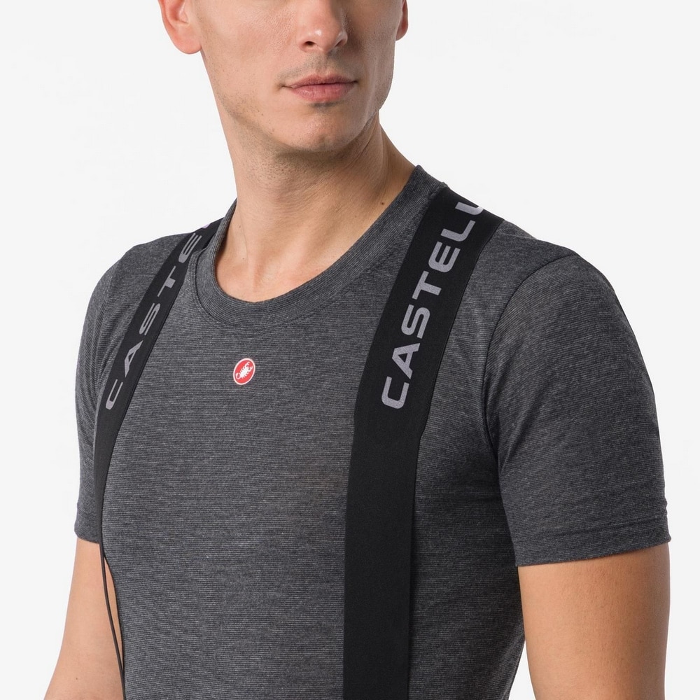 CASTELLI ( カステリ ) ビブタイツ THERMOWOVEN BIBTIGHT ( サーモウーブン ビブタイツ ) ブラック XS