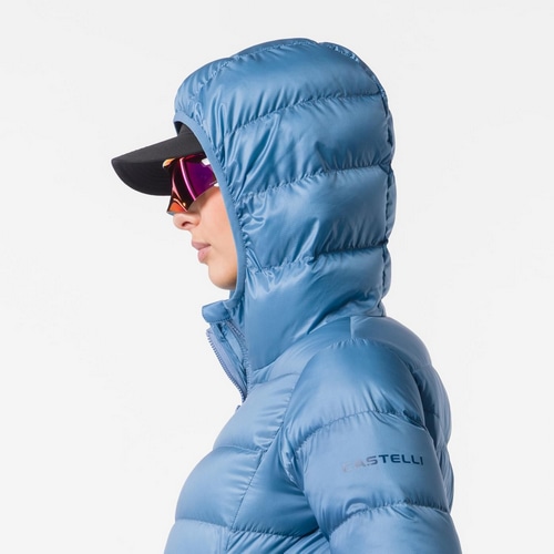 CASTELLI ( カステリ ) ジャケット DOWN PUFFER W JACKET ( ダウン パファー ウィメンズ ジャケット ) メタリックブルー S レディース